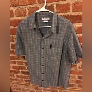 Columbia Mens Short Sleeve Buttondown XL